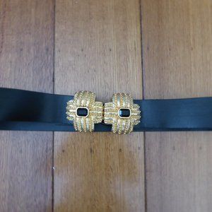 Vintage 80's Gay Boyer Black Belt